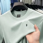 High end silky cotton breathable short sleeve T-shirt men summer designer Paul brand embroidered fashion casual round neck top