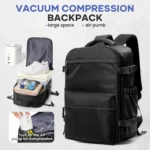Vacuum Backpack Travel Bag for Men Large Capacity Backpack Business Laptop Backpack Women Men Expandable Backpack School Bag