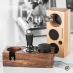 Coffee Tamper Station Stand Wooden Non-slip Espresso Holder Coffee brush Filter Storage Stand Barista Accessories